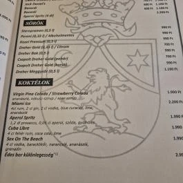 Bor & Bazsalikom Pizzeria, Étterem, Sárospatak - Étlap/itallap