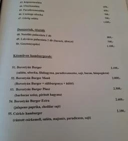Borostyán Étterem 