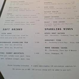 Botanica Étterem, Dánszentmiklós - Étlap/itallap