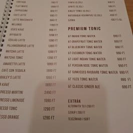 Bubci Café Budapest - Étlap/itallap