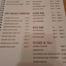 Bubci Café Budapest - Étlap/itallap