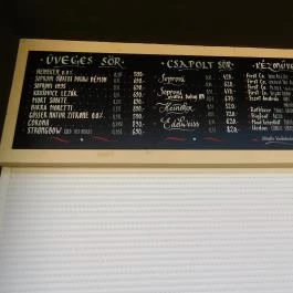 Budai Parkszínpad Budapest - Étlap/itallap