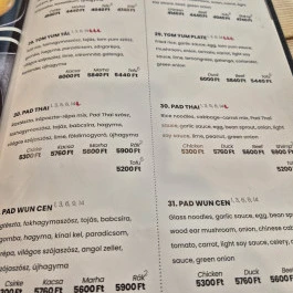 Buddha Original - Allee, Budapest, Budapest - Étlap/itallap