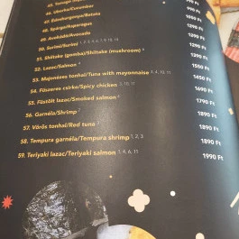 Buddha Original - Bartók Béla út Budapest - Étlap/itallap