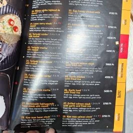 Buddha Original - Ferenc körút Budapest - Étlap/itallap