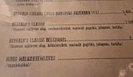 Buffalo Steak House Budapest - Étlap/itallap