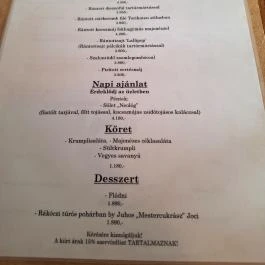 Buja Disznók - Fény utcai Piac Budapest - Étlap/itallap