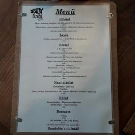 Buja Disznók - Fény utcai Piac Budapest - Étlap/itallap