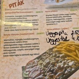 Bükki Útonálló Street Food Dédestapolcsány - Étlap/itallap