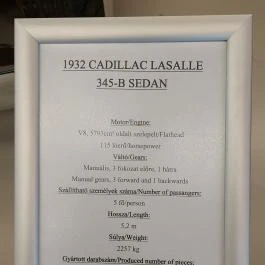 Cadillac Múzeum Törökbálint - Egyéb