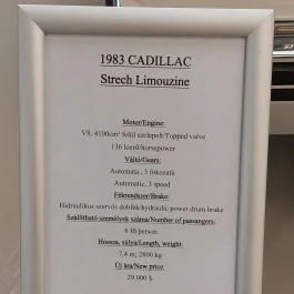 Cadillac Múzeum Törökbálint - Egyéb