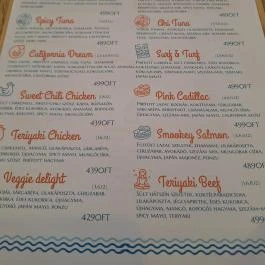 California Poké Bar Somogyi Budapest - Étlap/itallap