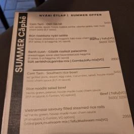 Caphe by Hai Nam, Budapest - Étlap/itallap