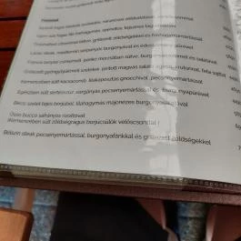 Carpaccio Étterem Alsóörs - Étlap/itallap