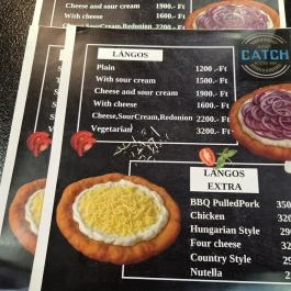 Catch Burger Budapest - Étlap/itallap