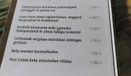 Cayman Étterem & Pizzéria Budapest - Étlap/itallap