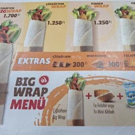 Cigköftem Budapest - Étlap/itallap