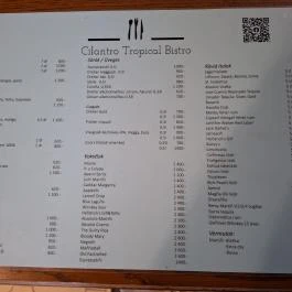 Cilantro Tropical Bistro Esztergom - Étlap/itallap