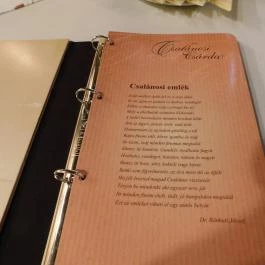 Csalánosi Csárda Óbuda Budapest - Étlap/itallap