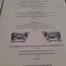 Csalogány Étterem & Kávézó, Balatonfenyves - Étlap/itallap