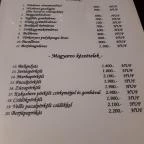 Csendes Pihenő Étterem Vásárosdombó - Étlap/itallap