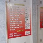 Csibe Falatozó Budapest - Étlap/itallap