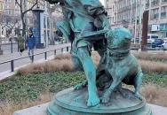 Csirkefogó-szobor Budapest