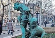 Csirkefogó-szobor Budapest