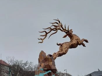 Csodaszarvas-szobor Budapest