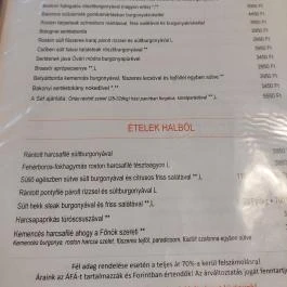 Csücsök Csárda Étterem és Pizzéria Békésszentandrás - Étlap/itallap