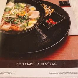 Dang Muoi Pho Bistro - Attila út Budapest - Étlap/itallap
