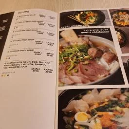 Dang Muoi Pho Bistro - Attila út Budapest - Étlap/itallap