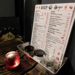 Deep Burger - Oktogon Budapest - Étlap/itallap