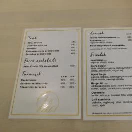 Botané Mentes Vegán Étterem Budapest - Étlap/itallap