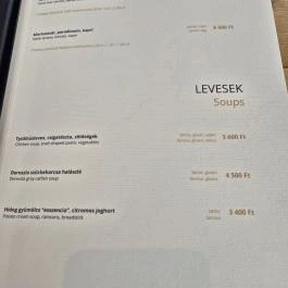 Dereszla Bisztró, Bodrogkeresztúr - Étlap/itallap