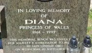 Diana hercegnő emlékpadja Örményes - Egyéb