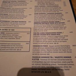 Dobrumba Budapest - Étlap/itallap