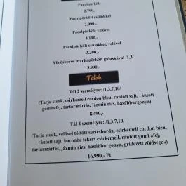 Don Csorleone Étterem & Pizzéria, Csór - Étlap/itallap