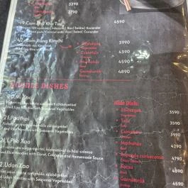 Dong Do Restaurant Budapest - Étlap/itallap