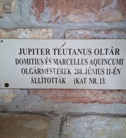 Dr. Soproni Sándor Római Kori Kőtár