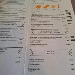 Dream Team Café - Kisvendéglő Tapolca - Étlap/itallap