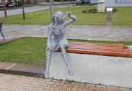 Drótszobros szelfipont Kiskunmajsa