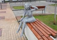 Drótszobros szelfipont Kiskunmajsa