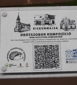 Drótszobros szelfipont