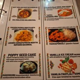 Drum Cafe Langosh & Gulash Bar Budapest - Étlap/itallap