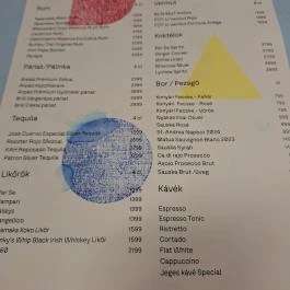 Dugattyús Budapest - Étlap/itallap