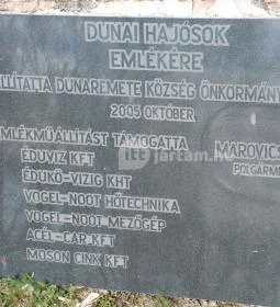 Dunai hajós emlékmű