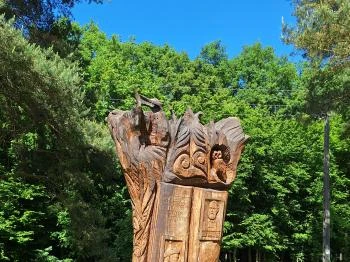 Égbekiáltó gyökerek köztéri alkotás Füzérradvány