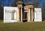 egykori Esterházy-kastély romjai Réde