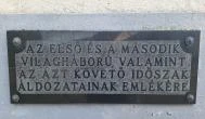 Az első és a második világháború, valamint az azt követő időszak áldozatainak emlékére Tázlár - Egyéb